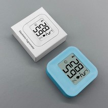 디지털온도계 체온계 온습도계 온도센서 정확한습도계스마일 미니 LCD 디지털 온도계 습도계 실내 센서 게, 한개옵션1, 05 05 without battery