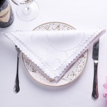 냅킨 퀄리티 자카드 입천 꽃을 꺾다 호텔 서양 요리 식당 웨딩 유러피안 찬합매트 바 잔을 닦다 주문제작 2066176779, 화이트