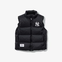 (백화점출고) 뉴에라 키즈 MLB 뉴욕양키스 덕 다운 베스트 블랙