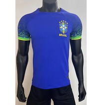 22 새 카타르 월드컵 축구복 태국판 단품 프랑스 잉글랜드 브라질 국가대표팀 유니폼 비준, 23 블루 브라질