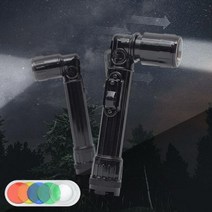 휴대용 야외활동 군대 LED ㄱ자 후레쉬 후라시 블랙, 상세페이지 참조