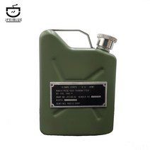 캠핑 등유 파라핀 오일 통 제리캔, 사각카키(180ml)