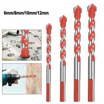 타공 스텝 홀커터 함마 철판 만능 1Pcs 612mm 다기능 총 드릴 비트 전기 벤치 드릴에 대 한 설정 세라믹 벽 타일 대리석 구멍 톱 다이아몬드 드릴링, 1PC 6MM