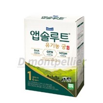 앱솔루트 유기농 궁 분유 1단계 0~6개월, 280g, 40개