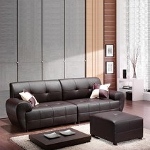 서광퍼니처 알렉스 CL라텍스 4인용 소파 스툴세트, 투톤