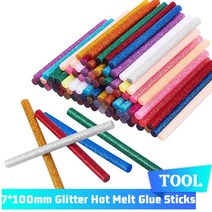초강력 균열 금속 접착제 총을위한 핫멜트 스틱 미니 7100mm DIY 반짝이 공예 도구 수리 액세서리, 30pcs 7x100mm