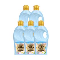 AURA 초고농축 섬유유연제 홀리데이 판타지 본품 1L x 5개, 단품