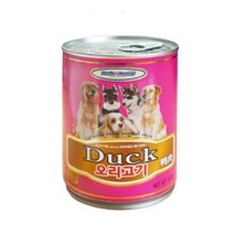간식 오리고기 순살코기 캔 400g 소화잘되는 푸들 래브라도리트리버 사료배합 맛있는강아지간식 스피츠