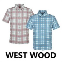 웨스트우드(WESTWOOD) 융융사 원단을 사용하여 쾌적한 체크 프린트 반팔셔츠 WM2MCTW495_NC평택점