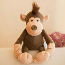 호랑이 봉제인형 25cm35cm 아이들을위한 슈퍼 귀여운 봉제 잠자는 친구 정글 동물, 35cm, 원숭이