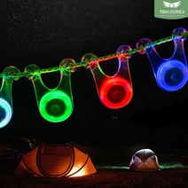 티비엠코리아 LED 스트링가드 타프 캠핑 텐트 자전거 20개세트 사은품 파우치 증정, 랜덤(20개세트)