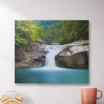 아트박스/꾸밈 pj606-캔버스액자53x45.5_아름다운폭포풍경