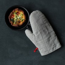 [바보사랑] 리노에리나 마농 리투아니아 린넨 벙어리 주방장갑 오트밀, 상세 설명 참조