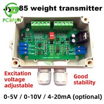 로드셀 로드셀10kg 로드셀무게센서 1kg 로드셀 4선식로드셀 로드셀컨버터 JY-S85 DC18-26V 전류 측정 증폭기 변송기 4-20mA 0-5V 또는 0-10V 전압(케이스, 한개옵션0