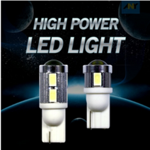 12V 24V 차량용 T10타입 하이파워 LED전구 자동차실내등 번데기전구, 12V_아이스블루6발