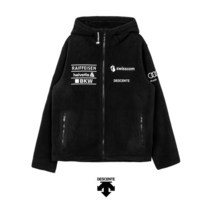 데상트_ 데상트 스위스 스키팀 자수 그래픽 본딩 플리스 자켓 SN323SKT92BLK