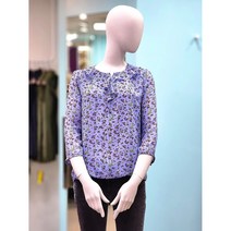 올리비아로렌 간절기 넥러플 블루종 블라우스 VOCNLWF7331