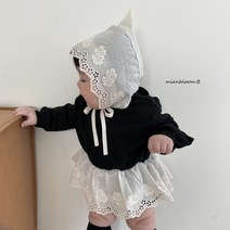 여아 여자 아기 레이스 꼬깔 보넷 신생아 백일 6개월 돌 아기모자 0-24개월