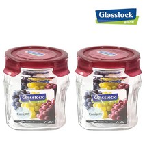 글라스락 사각 저장병 2개, 1.5L