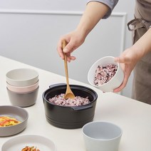 온반 도자기밥그릇 다이어트 작은밥공기 5Color, 2.모래빛
