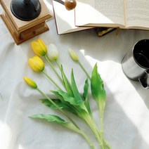 [파티조엘] 튤립 조화, 봉우리모양 화이트