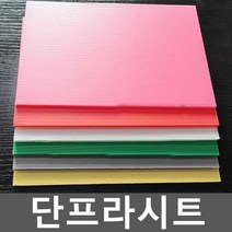단프라시트 PVC골판지 폴리베니아 플라스틱골판지 5개, 2. 파란색 4mm 1x1m 5개
