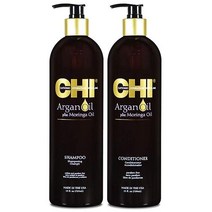Chi 아르간 오일 플러스 모링가 샴푸 & 컨디셔너 듀오 708 7g(25온스) 미국직송 293284