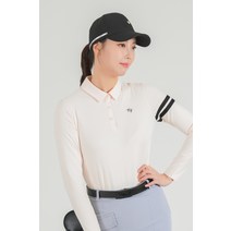 엘르골프 여성 뒷에리 아일렛 포인트 긴팔 6I25205C