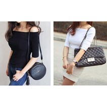 여성 쇄골라인 오프숄더 입술넥 7부 티셔츠 캐주얼 꾸안꾸 여름패션 데일리