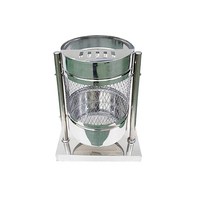 행거용 재떨이휴지통 (원형망/사각/스텐), 원형망100L(450*850*450)
