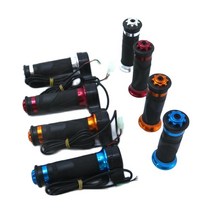 evfitting 알루미늄 합금 롤링 핸들 세트 전기 자전거스쿠터오토바이 속도 가스, 푸른