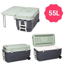 찐노마진몰 캠핑 대형 테이블 바퀴형 아이스박스 55L
