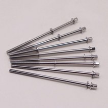 드럼 볼트 나사 M5 Imperial 7/32 사양 silver outer square bolts100mm 110mm 120mm 130mm 길이 6 개 1 lot, M5X120mm length