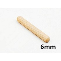 Fladess 100 Pack Wooden Dowel Pins Wood Kiln Dried Fluted and Beveled Made of Hardwood (6x40mm) 1/4, 1