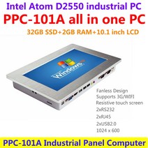 팬리스10.1인치올인원PC스크린컴퓨터산업용패널POS시스템용WIN72LAN, 012Gbram64GbSSD