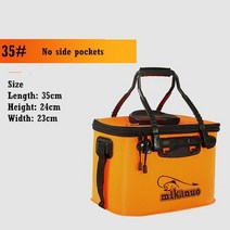 물멍 큐브 어항 하단섬프어항 자동청소어항휴대용 EVA 라이브 물고기 상자 30-50CM 접이식 두꺼운 낚시 버, 07 35cm 19L2