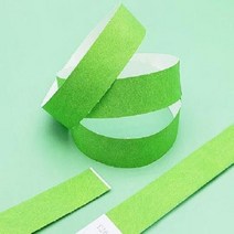 종이 입장권 팔찌 손목띠 띠지 티켓 행사 공연 초록, 단품, 상세페이지 참조