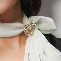 정말 이쁜 삼각 스카프링 4캐럿 악세사리 쁘띠 롱 머플러 승무원 고리 핀 반지 매는법