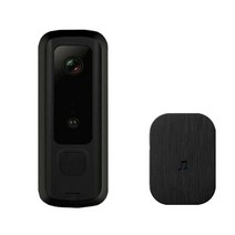 무선 WIFI 초인종 스마트 비디오 인터폰 안전 경비, 브리티시 스탠다드 블랙 슈트 1