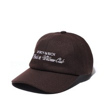 스포티앤리치 H&W CLUB WOOL HAT - CHOCOLATE AC663 클럽 울 햇