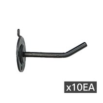JNCP 타공판 일선후크x10EA, 블랙(5cm), 1개