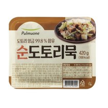 풀무원 아침식사대용 순 도토리묵 밀키트 종류 집밥 어린이반찬 별미 간단한요리 간편식 420g, 4개