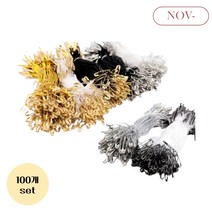 옷핀 택끈 모음 100P 택고리 라벨끈 상표끈 택실 실고리 상표고리 라벨고리 택핀, 화이트끈 + 블랙핀 - 1set(100개)
