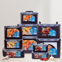 키친아트 소렐 직사각 밀폐 김치통 김치냉장고 용기 쵸코 8L 12L 15L 20L