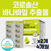 바나바잎 추출물 코로솔산 혈당 건강 산화아연 2개