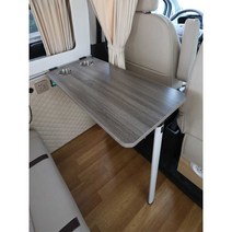 캠핑카 카라반 카운티 시티밴 내부 접이식 테이블, 테이블 상판+스탠드+서랍 모델(칼라 노트)