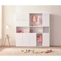 유/무광선택 모듈조합 아이방 베이비 옷수납장(10종) 쥬니어 가구 키즈, 800-S(상하)_무광