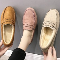 깨비몰 깨비몰 여성/겨울/플랫/로퍼/데일리/패션신발/포근한안감 (6461357)