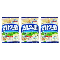 카수가이 밀크노쿠니(우유) 수입사탕 일본사탕 화이트데이 밀크사탕 대용량 사탕, 125g, 3개