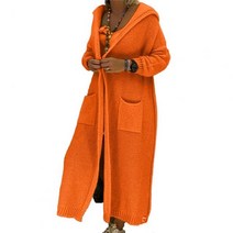 여자 롱 가디건 브랜드 가을 코디 긴팔 투 포켓 루즈핏 오픈 프론트 스웨터 코트 겨울